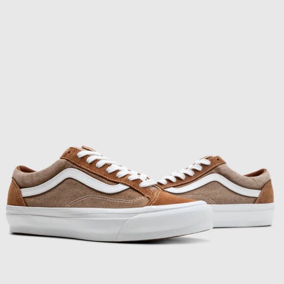 VANS LX Premium Old Skool 36 WASHED BROWN 2025 Men's Skateboarding Shoes 12 NEW - Picture 11 of 15
